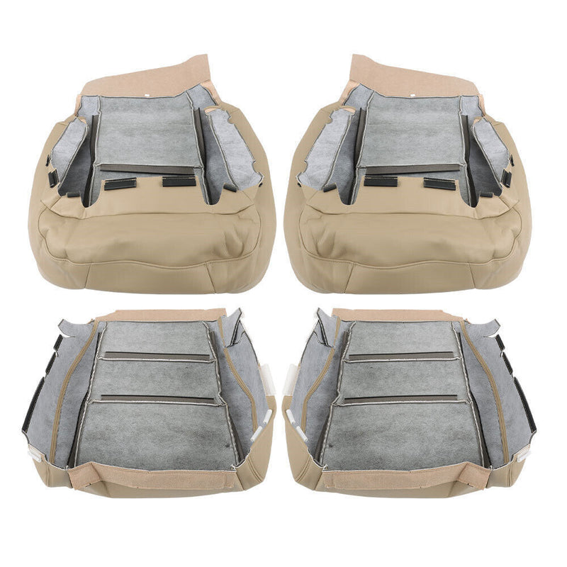 DURAFORCE Front Driver Passenger Seat Cover For Acura RDX 2007-2012 Leather Tan
