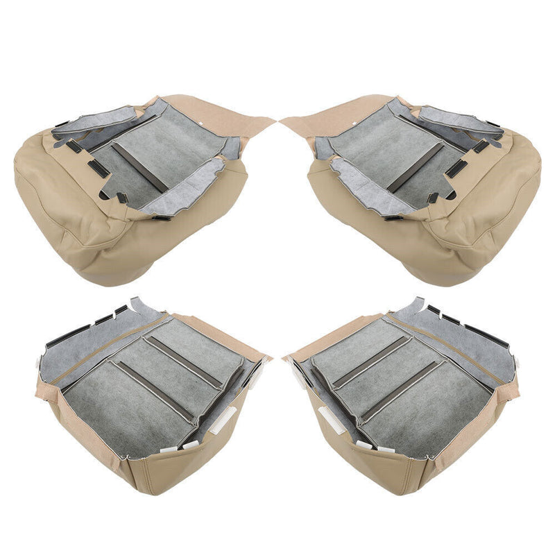 DURAFORCE Front Driver Passenger Seat Cover For Acura RDX 2007-2012 Leather Tan