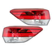 DURAFORCE Rear Left+Right Side Tail Light For 2017-19 Toyota Highlander LED Clear