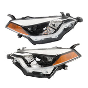 DURAFORCE Left&Right Side Headlight Halogen Headlamps For 2014-2016 Toyota Corolla