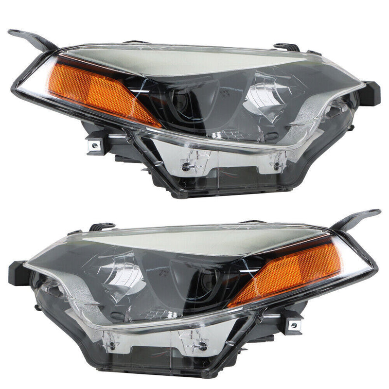DURAFORCE Left&Right Side Headlight Halogen Headlamps For 2014-2016 Toyota Corolla