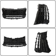 DURAFORCE Front Bumper Grille For 2016-2017 Ford Explorer Glossy Black FO1200578