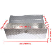 DURAFORCE Aluminum Heavy Duty Truck Bed Storage Tool Box w/Lock 49 x 15 x 15