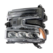 DURAFORCE Passenger Right Side Headlight For 2019-2020 Silverado LED Black Housing