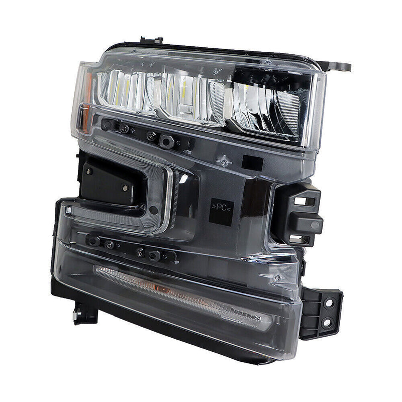 DURAFORCE Passenger Right Side Headlight For 2019-2020 Silverado LED Black Housing