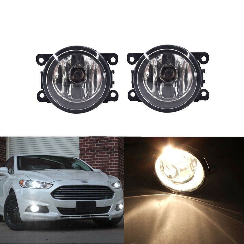 DURAFORCE Front Left+Right Fog Light Lamp For Acura Ford Honda Nissan Subaru Pair