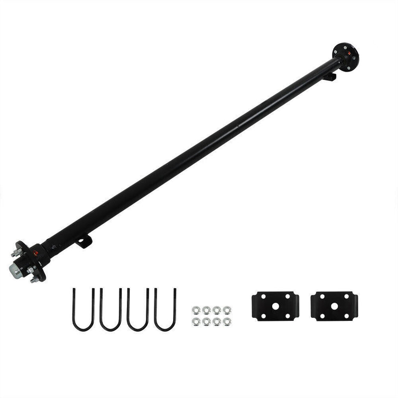 DURAFORCE Trailer Axle 5x4.5 Bolt Pattern 73" HF 58" Spring Center 3.5K&U-Bolt Kit