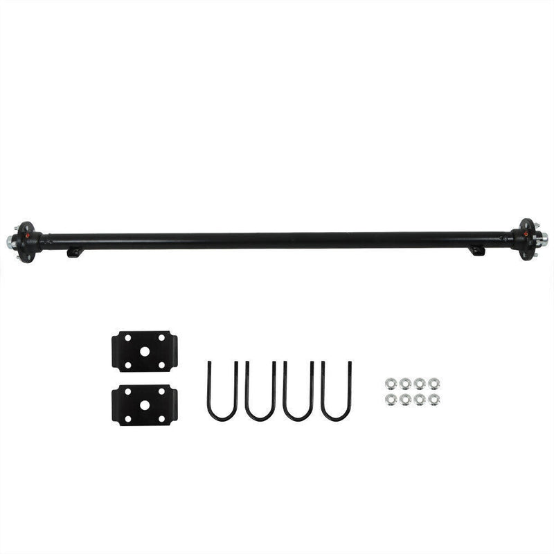 DURAFORCE Trailer Axle 5x4.5 Bolt Pattern 73" HF 58" Spring Center 3.5K&U-Bolt Kit