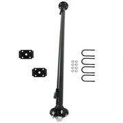 DURAFORCE Trailer Axle 5x4.5 Bolt Pattern 73" HF 58" Spring Center 3.5K&U-Bolt Kit