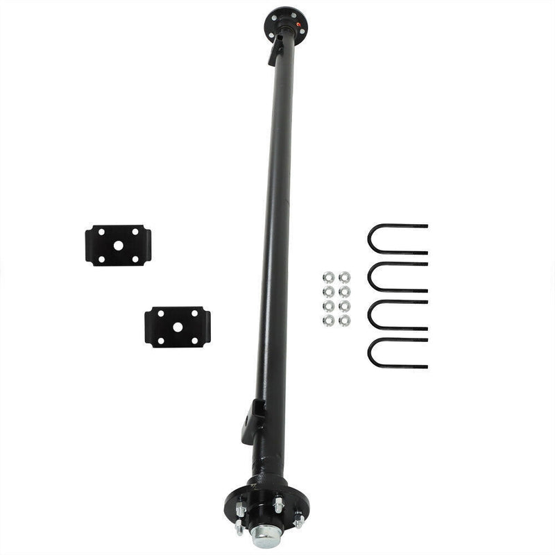 DURAFORCE Trailer Axle 5x4.5 Bolt Pattern 73" HF 58" Spring Center 3.5K&U-Bolt Kit