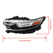 DURAFORCE Left Side Headlights For 2013-2014 Ford Taurus Halogen W/Gray Trim HIR2