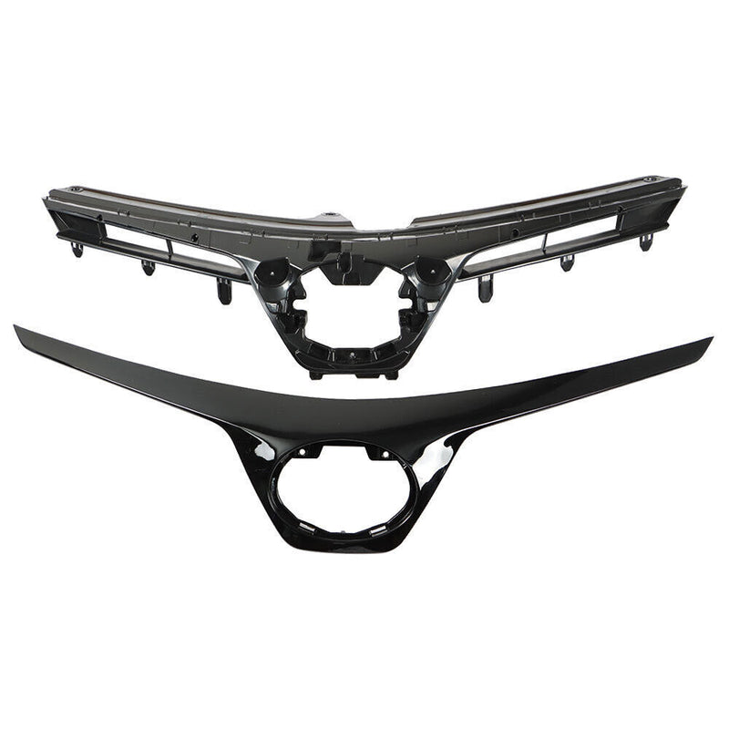 DURAFORCE Upper Grille For TOYOTA Corolla SE XSE 2017 2018 2019 Black 53105-02010