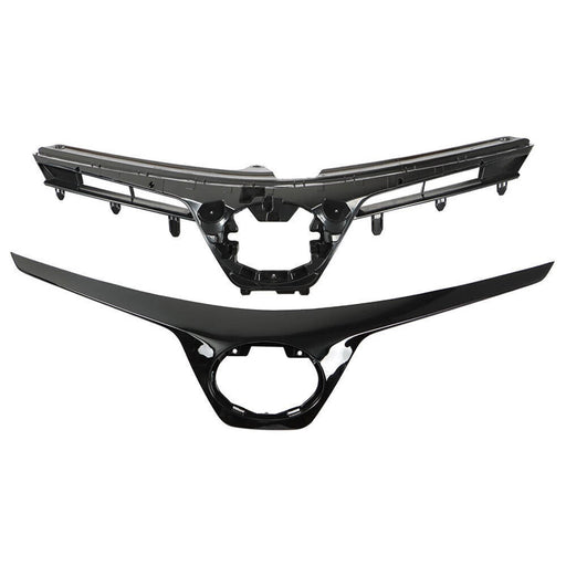 DURAFORCE Upper Grille For TOYOTA Corolla SE XSE 2017 2018 2019 Black 53105-02010