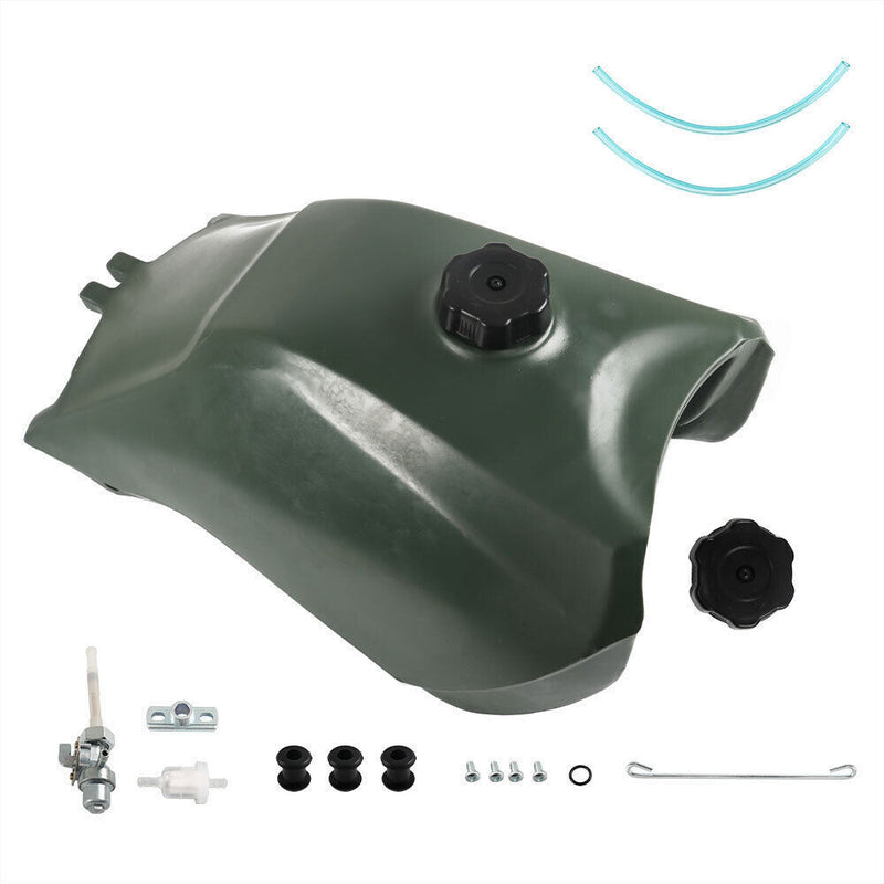 DURAFORCE Fuel Tank w/ Cap and Fuel Petcock For Honda FourTrax 300 TRX300 1993-2000 Green