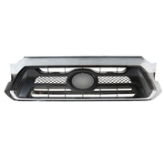 DURAFORCE Front Upper Grille For 2012-14 2015 Toyota Tacoma Chrome Black TO1200351