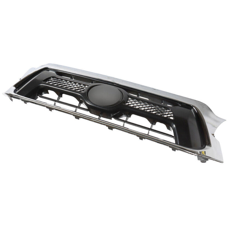 DURAFORCE Front Upper Grille For 2012-14 2015 Toyota Tacoma Chrome Black TO1200351
