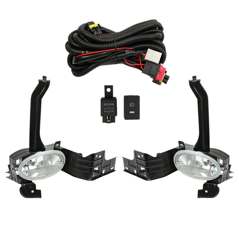 DURAFORCE Left+Right Fog Lights Fit For 2008-2010 Honda Accord Sedan Driving Lamps