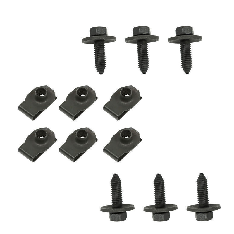 DURAFORCE Leaf Spring Bracket Mounting Eye Bolts J-Clips For 1968-1979 Chevy Nova