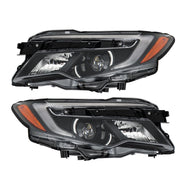 DURAFORCE LH+RH W/LED Low Beam+DRL For 2016-18 Pilot ELITE&2019-21 Passport Black