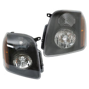 DURAFORCE Left+Right Headlights For 2007-2014 GMC Yukon Denali XL1500 2500 Black