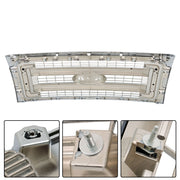 DURAFORCE Front Bumper Grille For 2009-2014 Ford F150 Truck Chrome Grille