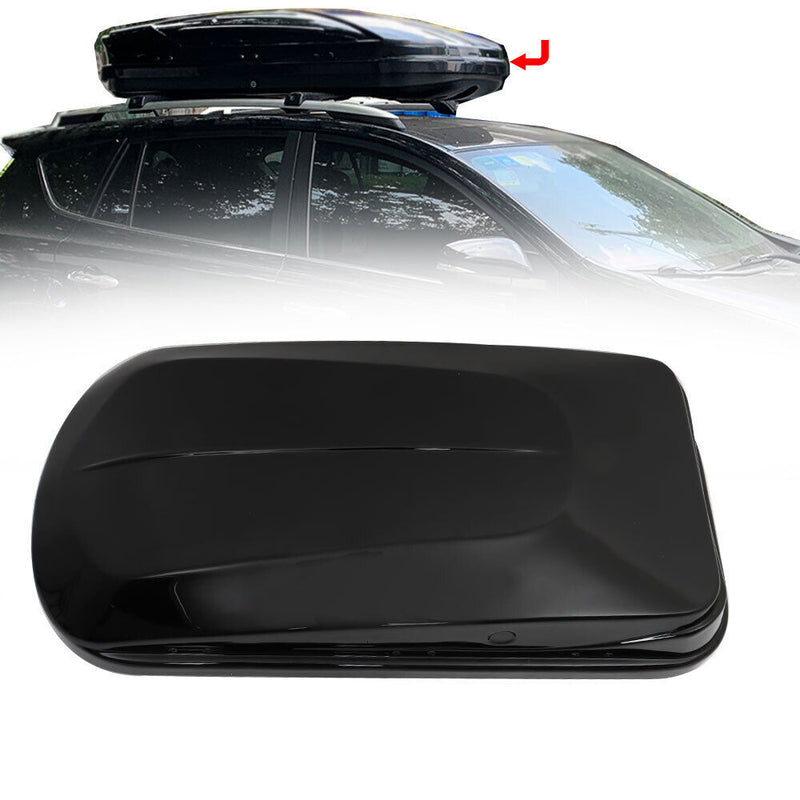 DURAFORCE 2Key 14 ft³ Car Top Cargo Carrier Vehicle Roof Luggage Storage Box Black