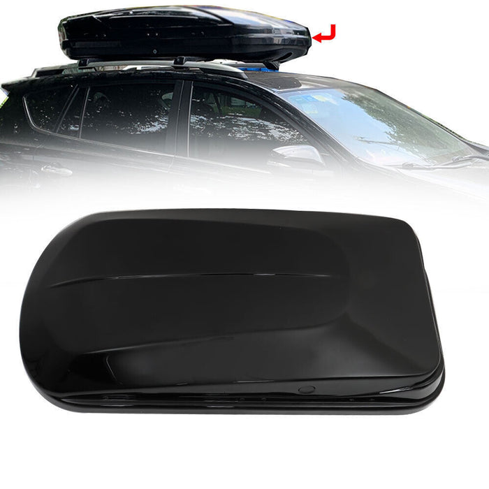 DURAFORCE 2Key 14 ft³ Car Top Cargo Carrier Vehicle Roof Luggage Storage Box Black