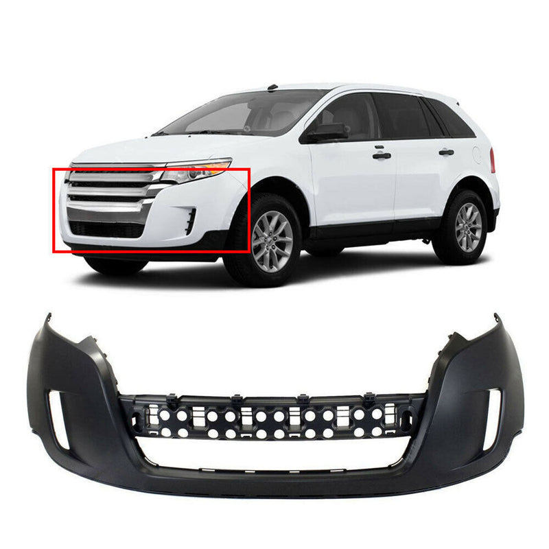 DURAFORCE Front Bumper Cover For 2011-2014 Ford Edge Quality Elaborate Replacement