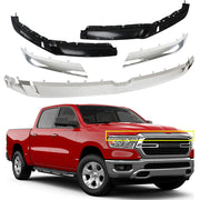 DURAFORCE Upper Grille Body Trim Molding For 2019-2022 RAM 1500 Chrome Plastic
