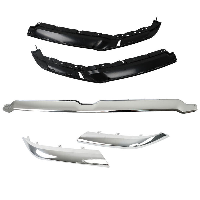 DURAFORCE Upper Grille Body Trim Molding For 2019-2022 RAM 1500 Chrome Plastic