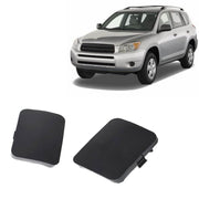 DURAFORCE Bumper Tow Hook Bracket Cover Cap For 2006-2007 Toyota RAV4 Black 2PCS
