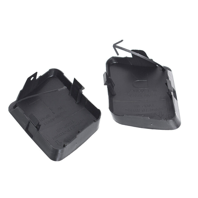 DURAFORCE Bumper Tow Hook Bracket Cover Cap For 2006-2007 Toyota RAV4 Black 2PCS