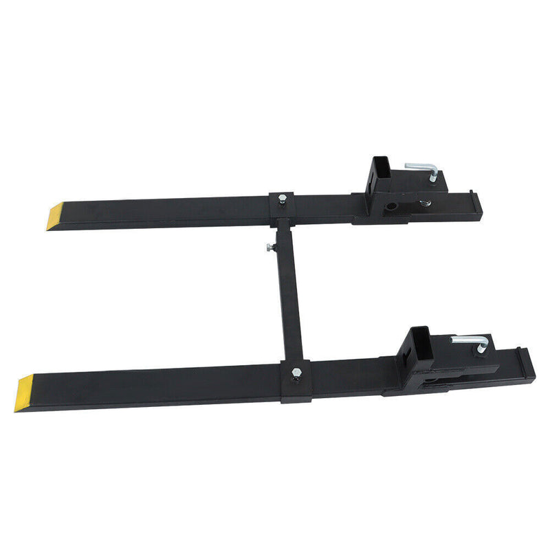 DURAFORCE 4000lbs 60" Clamp on Tractor Forks Pallet Forks Adjustable Bucket Forks