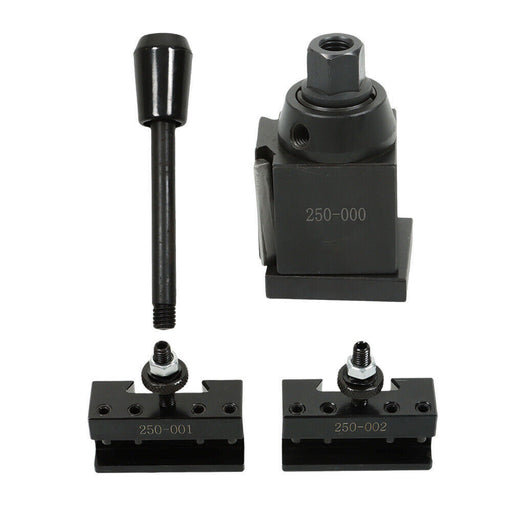 DURAFORCE 3Pcs OXA 250-000 Wedge Type Quick Change Tool Post Set For Lathe Up to 8"
