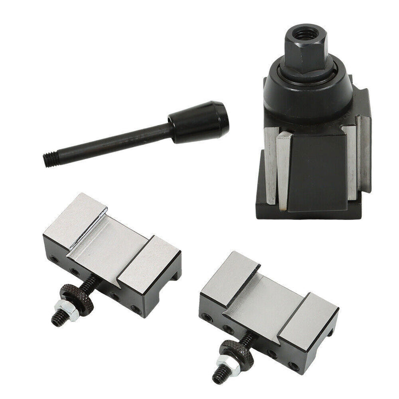 DURAFORCE 3Pcs OXA 250-000 Wedge Type Quick Change Tool Post Set For Lathe Up to 8"