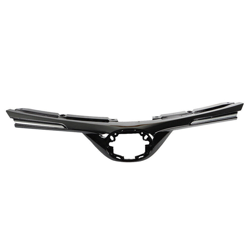 DURAFORCE Front Upper Grill For Toyota RAV4 2016- 2018 W/Chrome Trim Black Plastic