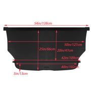 DURAFORCE Retractable Rear Cargo Cover Truck Security For 2012-16 Honda CRV Black