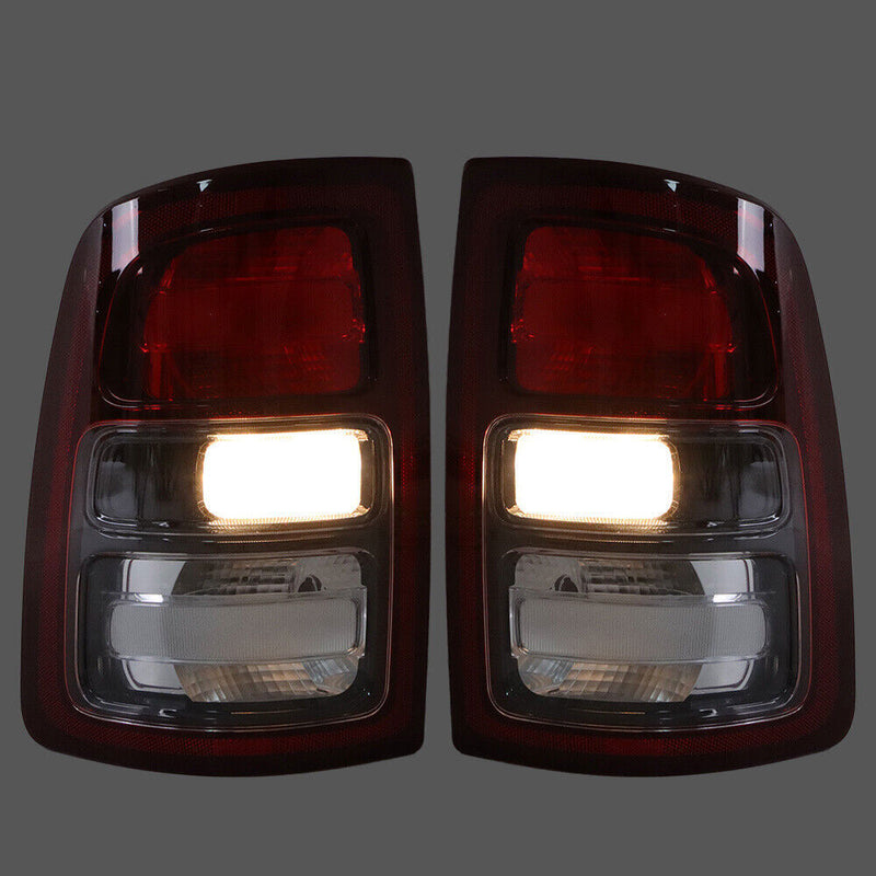 DURAFORCE Left+Right Tail Light For 2019-23 Dodge Ram 2500 3500 Halogen Black Trim