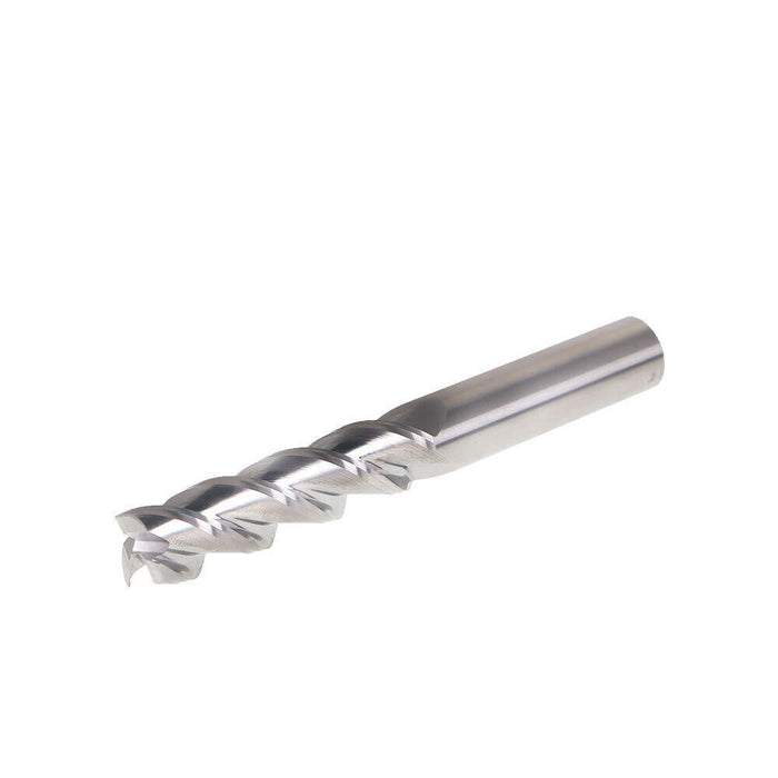 DURAFORCE 1/2" 3 Flute Long Length 2" LOC Carbide End Mill 4" Overall Length For Aluminum