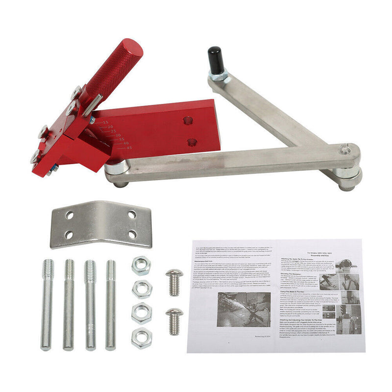 DURAFORCE Sharpener 15°-45° (5005) Adjustable For Straight & Standard Lawn Mower Blade Red