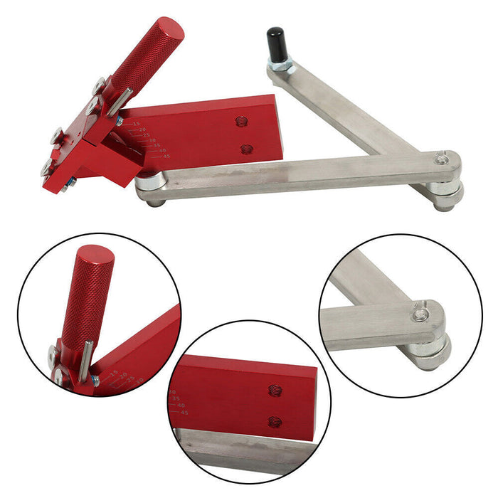 DURAFORCE Sharpener 15°-45° (5005) Adjustable For Straight & Standard Lawn Mower Blade Red