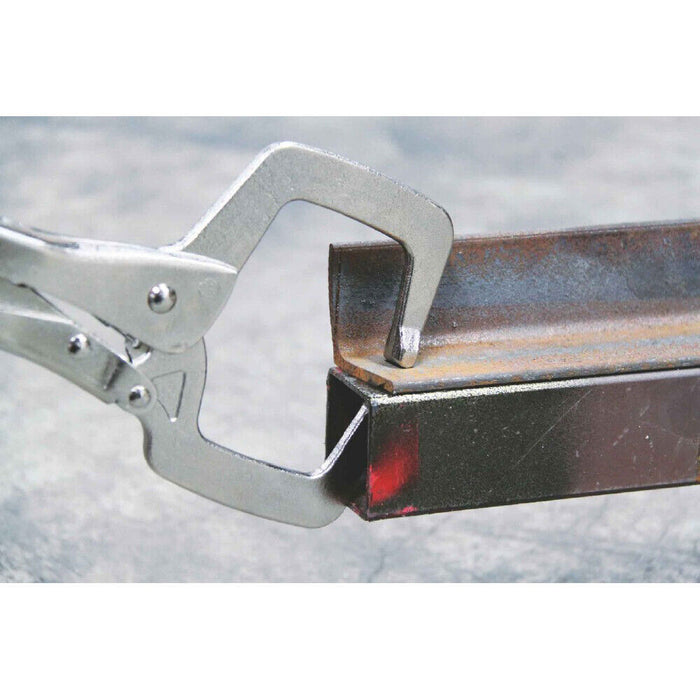 DURAFORCE 10Pack 11" Heavy Duty Swivel Pad Locking C-Clamp Locking Pliers With Swivel Pads