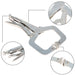 DURAFORCE 10Pack 11" Heavy Duty Swivel Pad Locking C-Clamp Locking Pliers With Swivel Pads