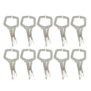 DURAFORCE 10Pack 11" Heavy Duty Swivel Pad Locking C-Clamp Locking Pliers With Swivel Pads