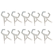 DURAFORCE 10Pack 11" Heavy Duty Swivel Pad Locking C-Clamp Locking Pliers With Swivel Pads