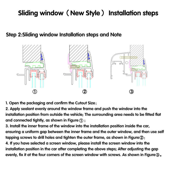 DURAFORCE 12"W x 22"H RV Window Vertical Slide For RVs Camper W/ DOT