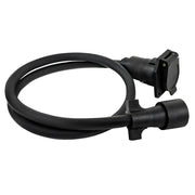 DURAFORCE Trailer Plug Extension Cord 7 Pin Harness 10-14 AWG RV Gooseneck 4 ft