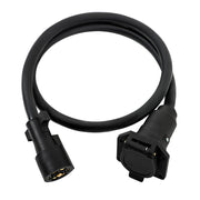 DURAFORCE Trailer Plug Extension Cord 7 Pin Harness 10-14 AWG RV Gooseneck 4 ft