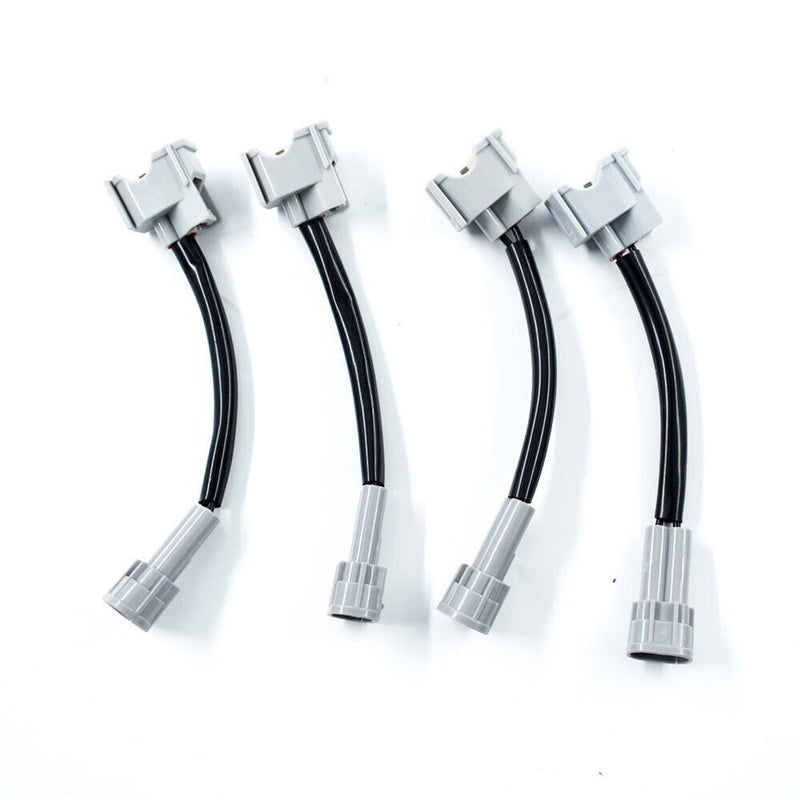 DURAFORCE Fuel Injectors w/ Adapters 4 pcs For 1997-2001 Honda Civic Acura Integra