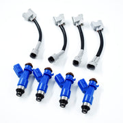 DURAFORCE Fuel Injectors w/ Adapters 4 pcs For 1997-2001 Honda Civic Acura Integra